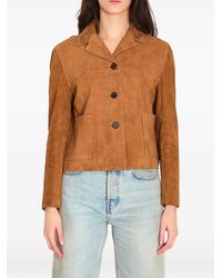 Arma - Chaqueta de ante con botones - Lyst