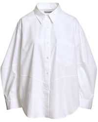 Essentiel Antwerp - Kreative Brooch-Detail Oversized Shirt - Lyst