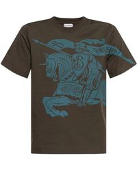Burberry - Horse Graphic Cotton T-Shirt - Lyst