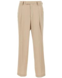 BOSS - Pleated Wide-Leg Trousers - Lyst