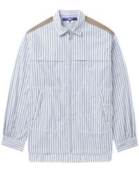 Junya Watanabe - Striped Zip-up Shirt - Lyst