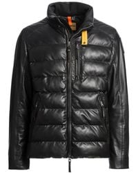 Parajumpers - Ernie Gewatteerd Leren Jack - Lyst