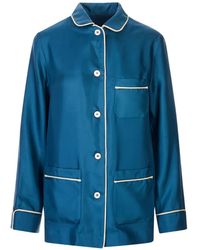 F.R.S For Restless Sleepers - Ceto Contrast-Piping Shirt - Lyst