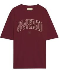 A PAPER KID - Jersey Round-Neck T-Shirt - Lyst