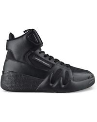 Giuseppe Zanotti - Leather High-Top Sneakers - Lyst