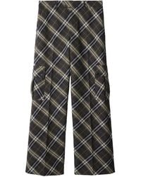 Burberry - チェック テーラードパンツ - Lyst