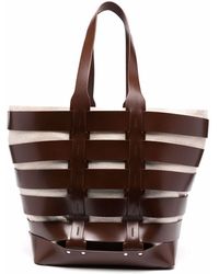 Rabanne - Cut-out Leather Tote - Lyst
