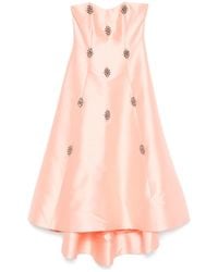 Costarellos - Mikado Strapless Gown - Lyst