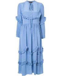 Rochas - Ruffle Trim Dress - Lyst