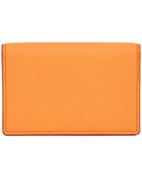 Smythson - Panama Snap-Closure Folded Card Case - Lyst