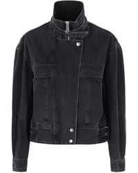 Isabel Marant - Ausgeblichene Jacke mit Reißverschluss - Lyst