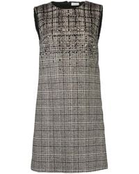 Brunello Cucinelli - Sequin-Embellished Check-Pattern Dress - Lyst