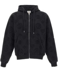 CASABLANCA - Monogram Zip-Up Hoodie - Lyst