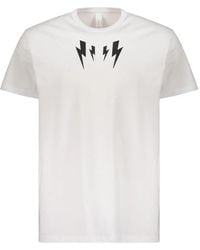 Neil Barrett - Fair Isle Thunderbolt T-Shirt - Lyst
