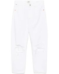 Citizens of Humanity - Distressed Straight-Leg Jeans - Lyst