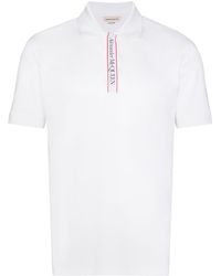 Alexander McQueen - Logo Organic Cotton Polo Shirt - Lyst