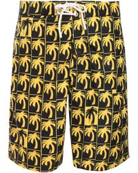 Palm Angels - Dripping Palms Swim Shorts - Lyst