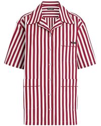 Dolce & Gabbana - Striped Chest-Pocket Shirt - Lyst