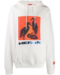 Heron Preston Logo Hoodie - White