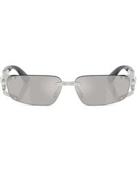 Versace - Medusa Head-Appliqué Sunglasses - Lyst