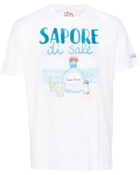 Mc2 Saint Barth - X Gin Mare T-shirt Met Print - Lyst