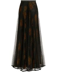 Etro - Dahlia-print Pleated Maxi Skirt - Lyst