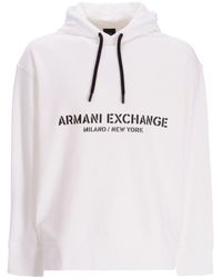 Armani Exchange - Hoodie mit Logo-Print - Lyst