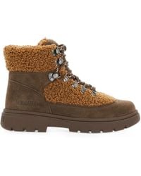 Moon Boot - Schnürstiefel Mit Shearling-Effekt - Lyst