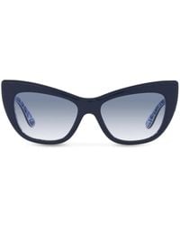 Dolce & Gabbana - Tinted-Lenses Cat-Eye Sunglasses - Lyst
