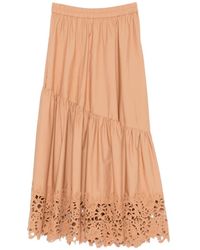 Twinset - Ruffled Midi Skirt - Lyst