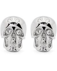 Philipp Plein - 3D Skull-Motif Stud Earrings - Lyst