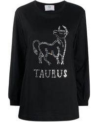 Alberta Ferretti - Taurus Crystal-Embellished Jumper - Lyst