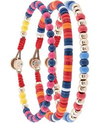 Roxanne Assoulin Lot de bracelets Settle In - Rouge