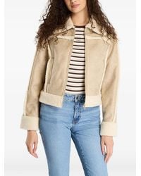 Guess - Faux-Shearling Trim Jacket - Lyst