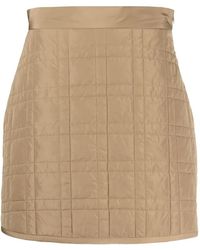 Brunello Cucinelli - Quilted Mini Skirt - Lyst