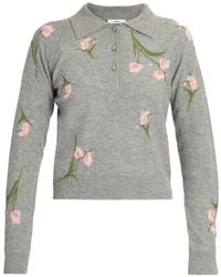 Erdem - Floral-Knit Sweater - Lyst