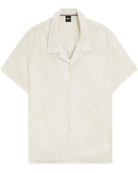 BOSS - Regular-Fit Shirt With All-Over Print - Lyst