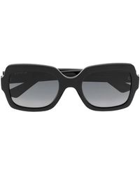 Gucci - Occhiali Da Sole Squadrati Con Placca Logo - Lyst