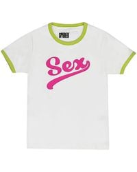 Sp5der - T-Shirt À Logo Imprimé Et Détail Anneau - Lyst