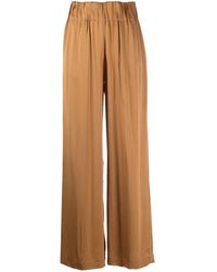 Aspesi - High-Waist Wide-Leg Trousers - Lyst