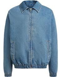 12 STOREEZ - Zip Denim Jacket - Lyst