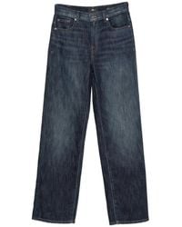 7 For All Mankind - Stovepipe Straight-Leg Jeans - Lyst