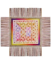 Pierre Louis Mascia - Aloeuw Floral-Print Fringed Scarf - Lyst