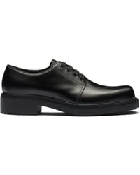 Prada - プラダ レザー ダービーシューズ - Lyst
