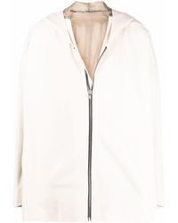 メンズ Rick Owens フーデッド ノースリーブ コート ブラック | Lyst