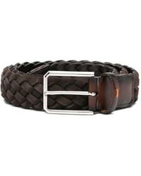 Santoni - Gevlochten Riem - Lyst