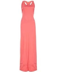 Fendi - Satin Long Dress - Lyst