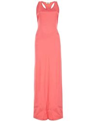 Fendi - Satin Long Dress - Lyst