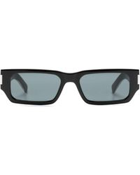 Saint Laurent - Rectangle-frame Sunglasses - Unisex - Acetate - Lyst