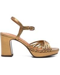 Chie Mihara - Keske Metallic Strappy Sandals - Lyst
